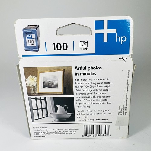 Genuine HP 100 C9368AN Photo Gray Ink cartridge for Deskjet Officejet Printer - Picture 3 of 9