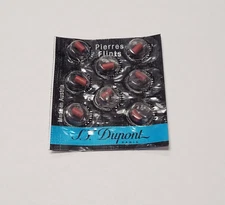 S.T. Dupont Red Flints For Ligne D, Initial, Ligne 8 Lighters | 8 pk. Red Flints