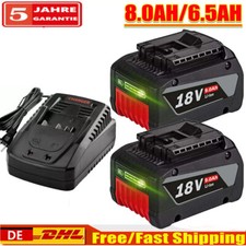 4 x batteria 8,0 Ah per Bosch 18 V Professional GBA GSR BAT618 batteria / caricabatterie de