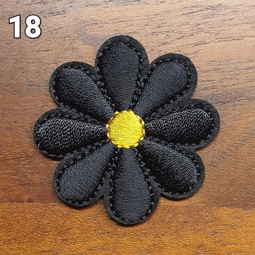 Flicken zum Aufbügeln Bügelflicken Aufbügler Blume Patches Stoff Aufbügelflicken - Bild 19 von 23