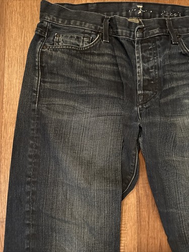 Seven Jeans Mens 38x30 Medium Blue Straight Fit Stretch Denim Casual Classic - Picture 5 of 14