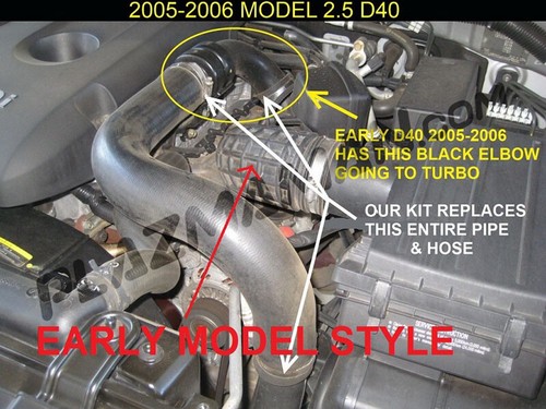 Navara Niss an 2010+ Turbo Hot Side Pipe 4Cyl (Circlip Style) - Foto 4 di 6