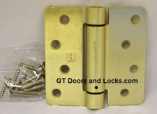 Hager Hinges Self Closing 1751 1/4" Radius US4 Satin Brass 426r r7189