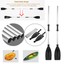 NEU Paddel Set Alu Ruder Kombi Boot Kajak Stechpaddel 126cm Doppelpaddel DHL