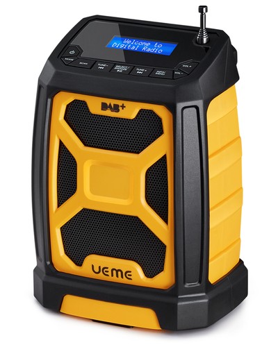 5W Portable Jobsite DAB+ DAB FM Radio | Bluetooth | Rechargeable Battery | AUX - Picture 3 of 15