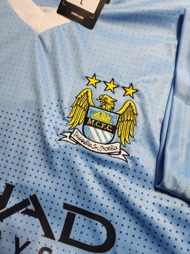 New Umbro Retro Manchester City Sergio Aguero Jersey size L! - Picture 2 of 9