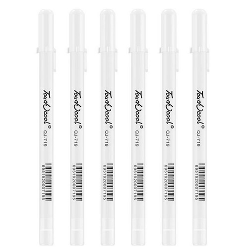 3Pack 0.8mm Fine F Tip White Gel Ink Marker Pen Drawing Art Sketching Painting - Picture 8 of 12