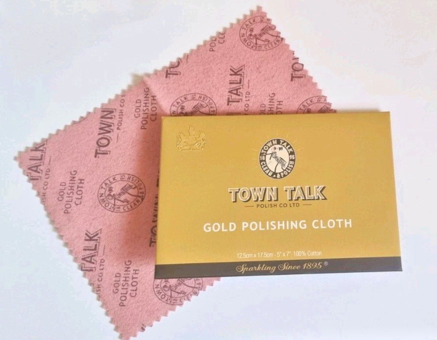 Town Talk Gold Jewellery Cleaning & Polishing Cloth