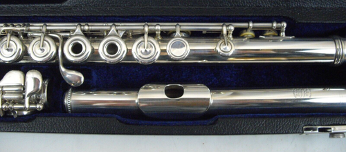 WILLIAM S. HAYNES HANDMADE FLUTE OPEN HOLE INLINE G SOLDERED TONE HOLES B FOOT - Picture 3 of 14
