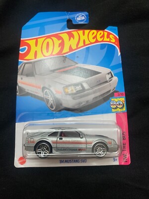 Hot Wheels '84 Mustang SVO Silver #25 - 2023 HW: The '80s