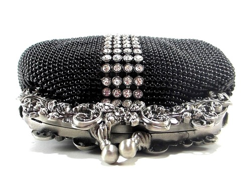 XX-Small Women's Evening clutch Metal Beaded Mesh Purse for Party Prom Wedding - Picture 39 of 47