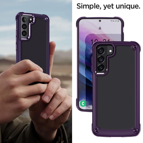 For Samsung Galaxy S21 Ultra/S21+ Rugged Bumper Case Soft Cover / Tempered Glass - Photo 7 sur 41