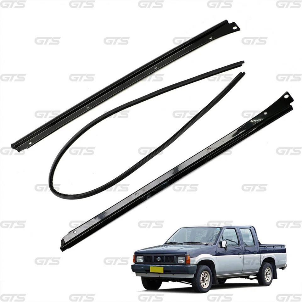 3 Pcs. Front Windshield Molding Rubber Seal For Nissan D21 Pickup 1987 - 1997 Foto 2 de 4