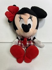 Disney Parks Minnie Mouse Plush School Girl Nerd 12" Stuffed Animal No Glasses