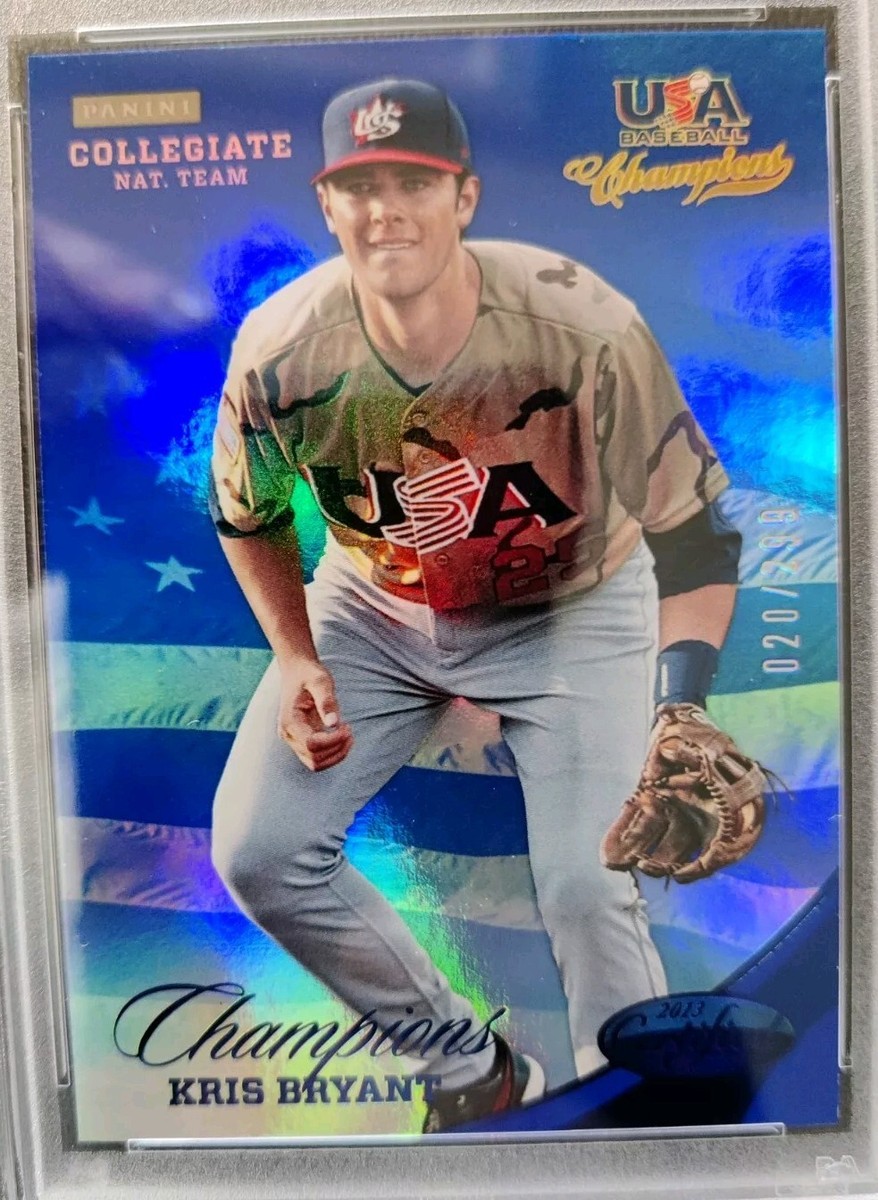 2013 Panini USA Baseball Champions 127 Kris Bryant RC Mirror Blue