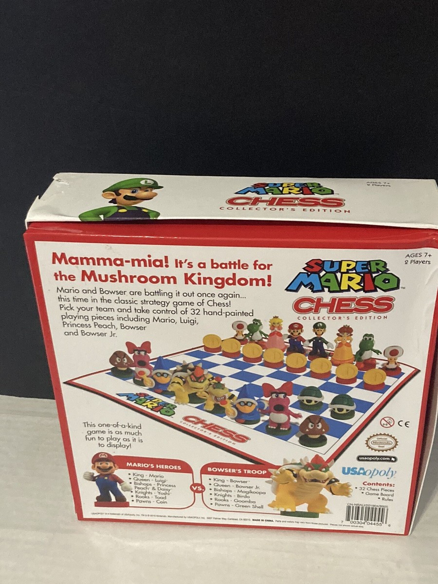 Nintendo Super Mario Chess Set Collector's Edition Complete j326