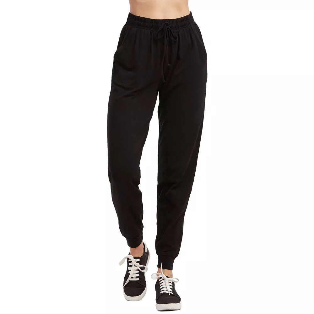 Women s Joggers Athletic Sweat Pants Walking Running Exercise Sport Gym Black L eBay