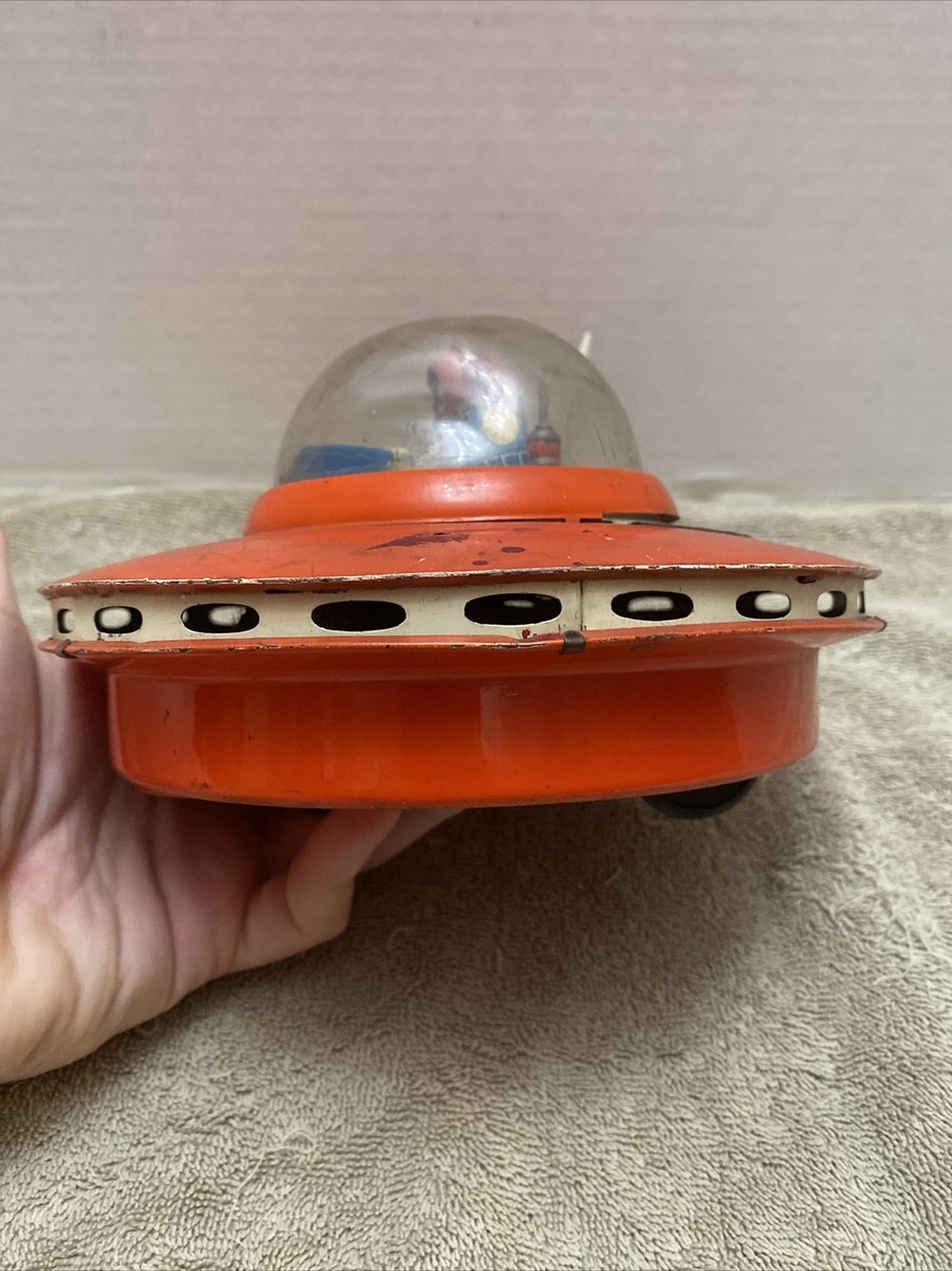 Tin Litho Toy Flying Saucer Cragstan Ko Yoshiya Japan UFO Tin Litho Toy Flying Saucer Cragstan Ko Yoshiya Japan UFO