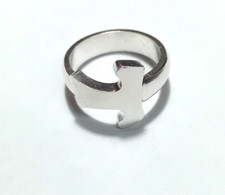 HANDMADE FAITH TAU CROSS RING IN SOLID SILVER