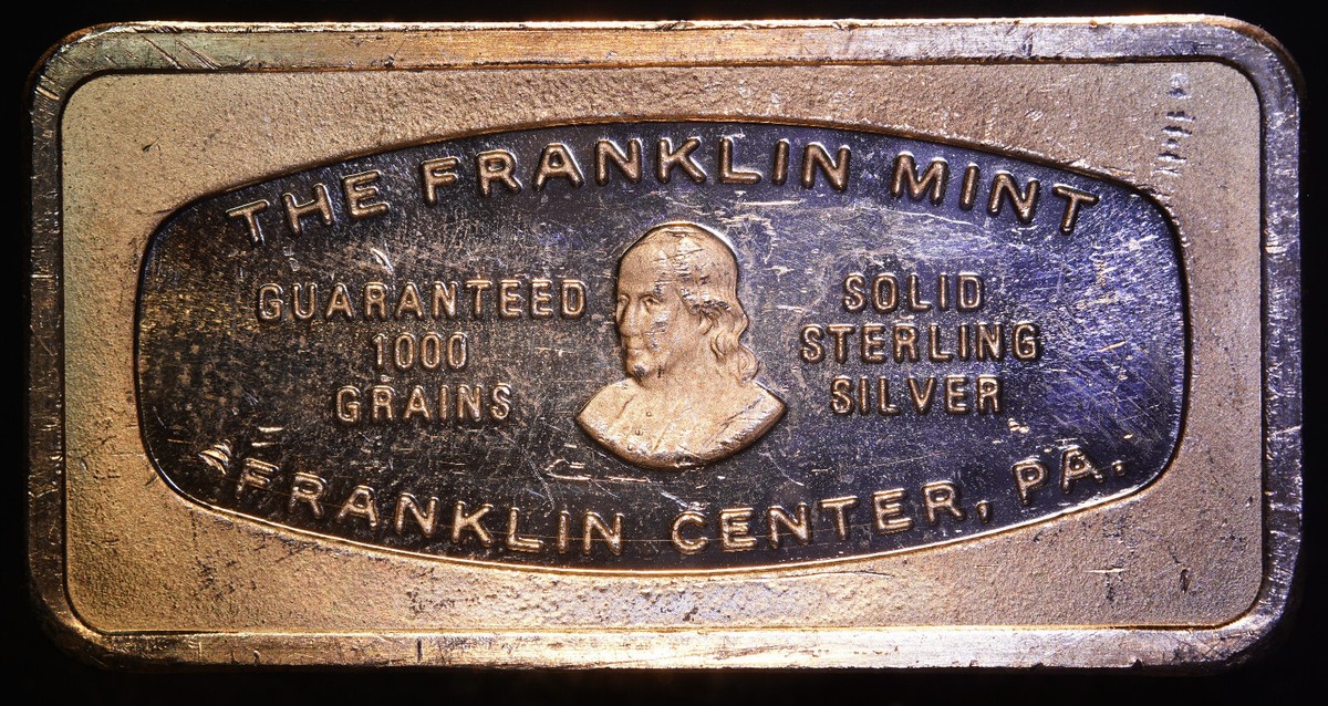 1971 Bank of America California Franklin Mint 2oz 925 Silver art