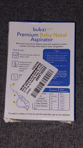Bubzi Premium Nasal Aspirator - Picture 2 of 2