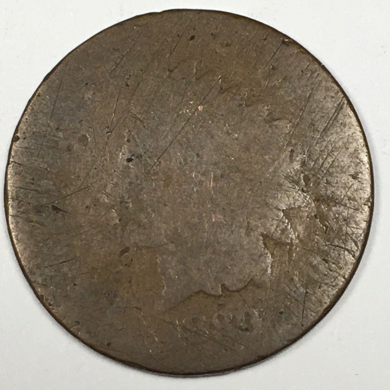 1880 United States Indian Head Cent Penny - About Good (AG) KM#90a - 5150-AH