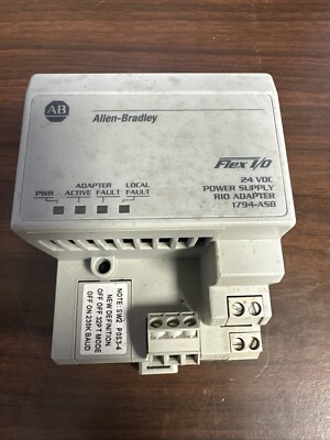 Allen Bradley 1794-ASB Flex I/O 24V DC Power Supply RIO Adapter Ser E