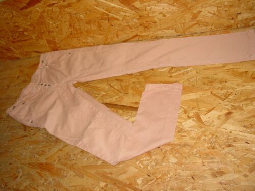 modern stretch jeans/jeans v.PLEASE size S L30 salmon button strip                  - Picture 1 of 2
