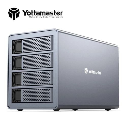 USB3.0 4 Bay Festplatten Gehäuse SATA 5Gbps Externe for 2.5"/3.5" Zoll HDD & SSD