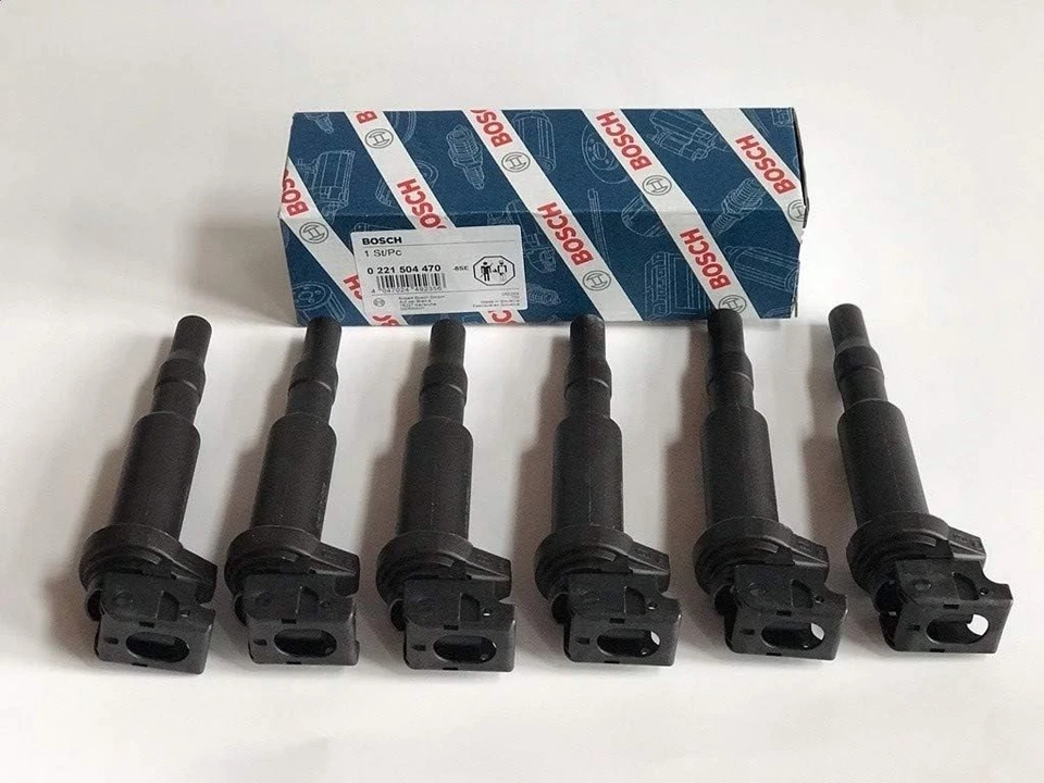 BOSCH Ignition Coil Pack of 6 0221504470 For BMW E90 E60 E46 E53 E70 E36 E85 - Image 2 of 2