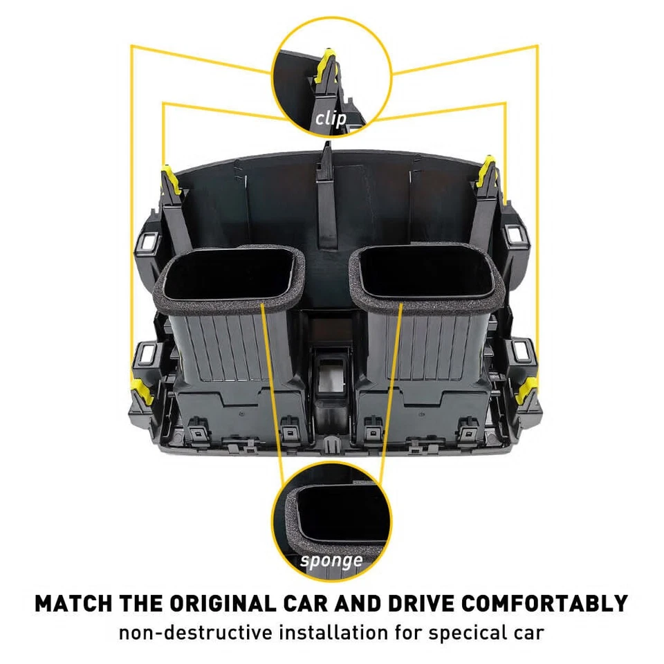 Panel de ventilación de aire de salida de aire acondicionado para tablero central Toyota Corolla 2009-2013 con moldura de tira Foto 3 de 4