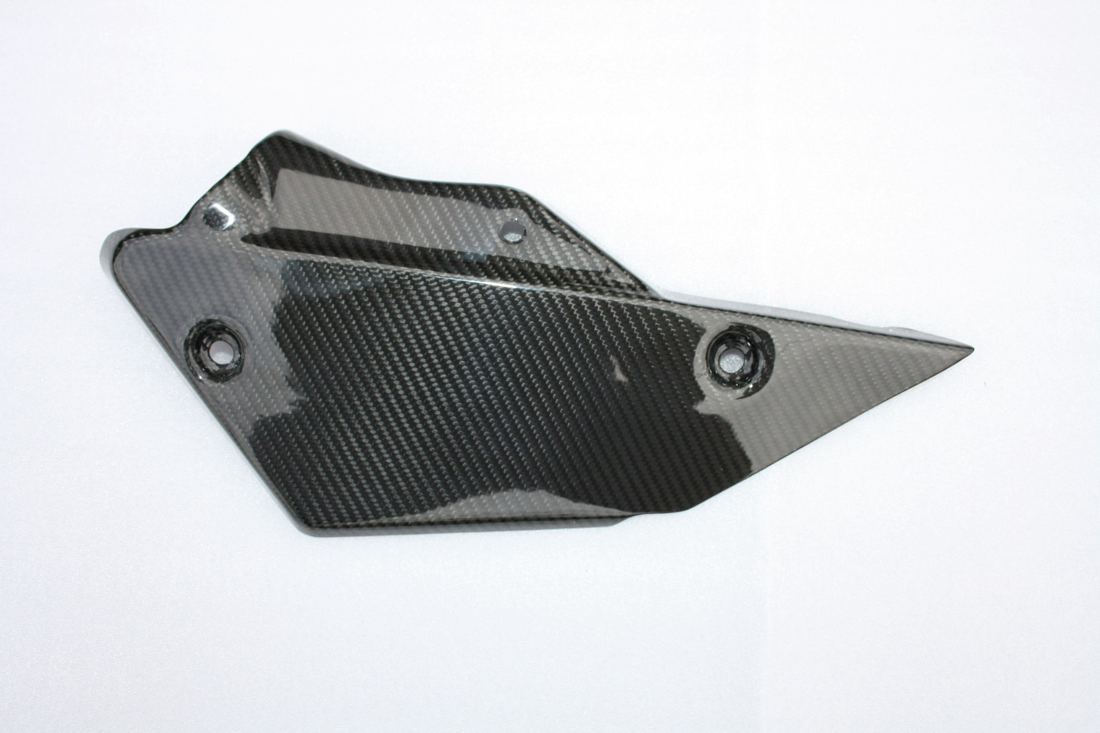Cache pot échappement carbone Kawasaki ZX10R 2008-2010 contre les brûlures de bottes