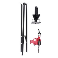 Heavy Duty Chain Vise Tripod 1/8"-5" Pipe Capacity Steel Portable w/ Benders