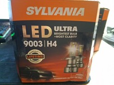 Sylvania 9003 H4 Led Ultra Headlight Bulbs Super Bright Lifetime Warranty New Sylvania 9003 H4 Led Ultra Headlight Bulbs Super Bright Lifetime Warranty New