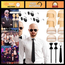 Halloween Bald Cap Costume Accessory Kit - Realistic Effects, Party Props