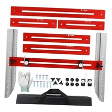 Stair Tread Template Tool, 360° Rotation 12 Inch Stair Measuring Tool, 