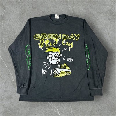 Vintage Green Day Basket Case Size XL Single Stitch Reprint Long Sleeve T-Shirt