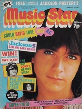 MUSIC STAR MAGAZINE 3 FEB 1973 . DAVID CASSIDY FRONT COVER . DAVID BOWIE