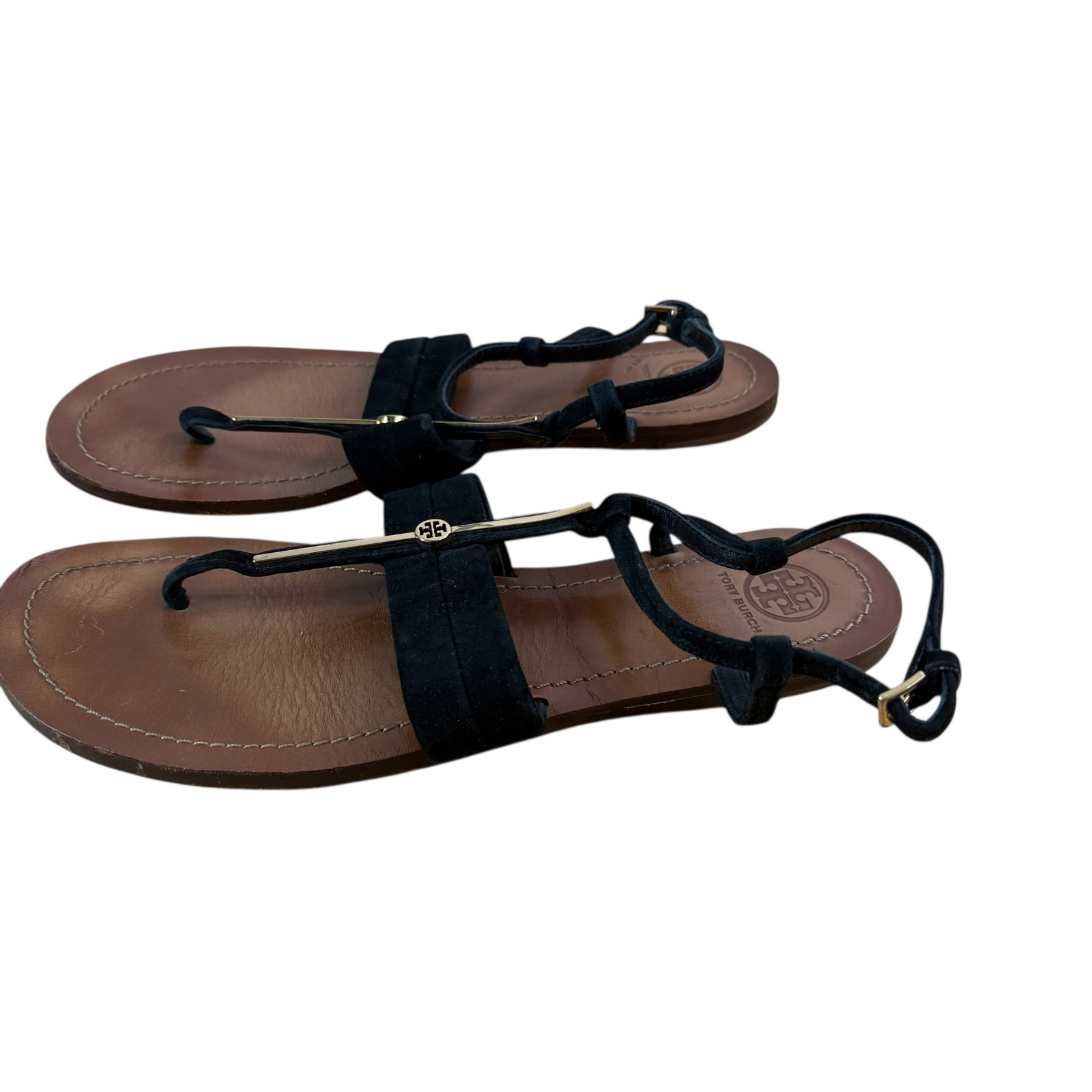 Tory Burch  Women's Flat Thong Jelly Sandals Black US 10 M thumbnail 9