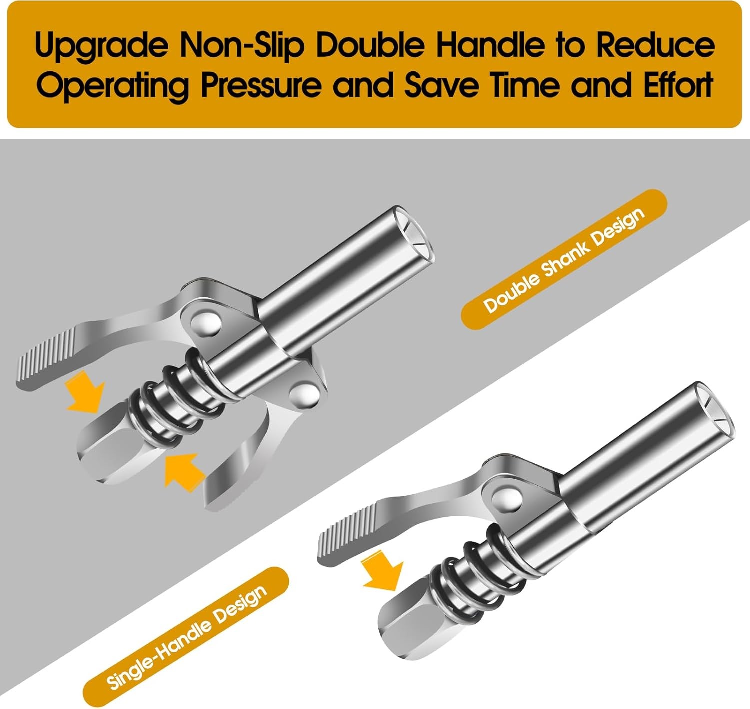 Grease Gun Coupler, Grease Gun Tips, Grease Gun Accessories, 12000 PSI Leak Proo