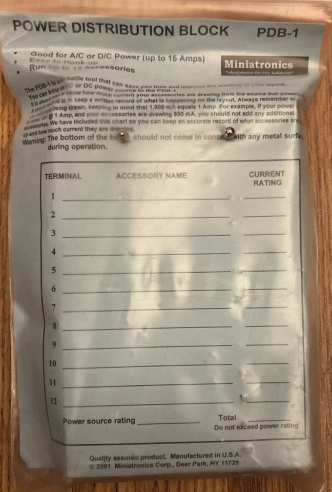 Miniatronics Corp PDB-1 12-Position Prewired Power Distribution Block - Image 3 of 3