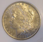 1883 O  Morgan Silver Dollar- UNC, cartwheel luster, Light toning, 5096