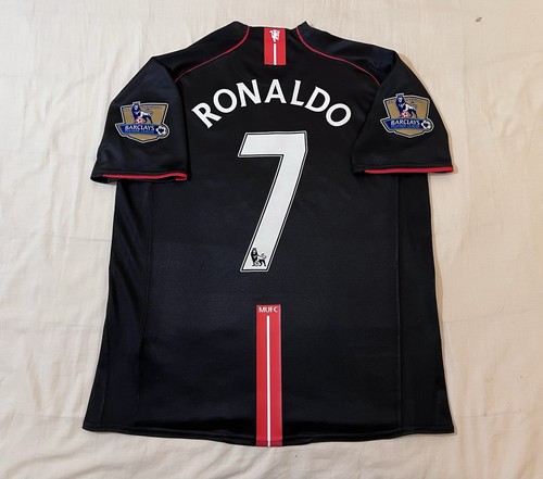 Original Manchester United RONALDO Shirt 2007/08 Large NIKE MINT Away Jersey - Picture 2 of 11