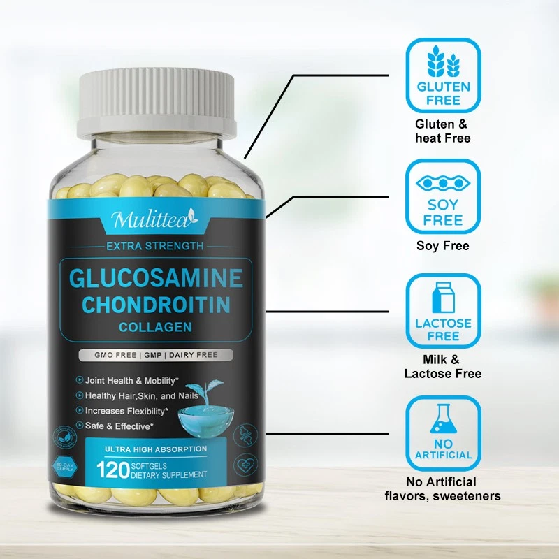 Glucosamine Chondroitin with COLLAGEN Cissus Quadrangularis MSM Turmeric - Image 3 of 4