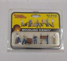 Woodland Scenics A1823 HO Dock Worker Figures Set of 6