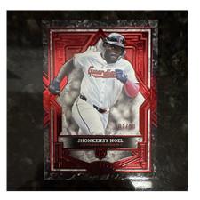 2025 Topps Tier One Jhonkensy Noel Cleveland Guardians #100 Red Foil /50 RC