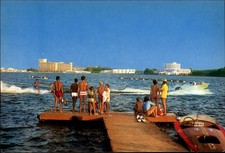 Water Skiing Mangalia Nord Jupiter vintage postcard w305