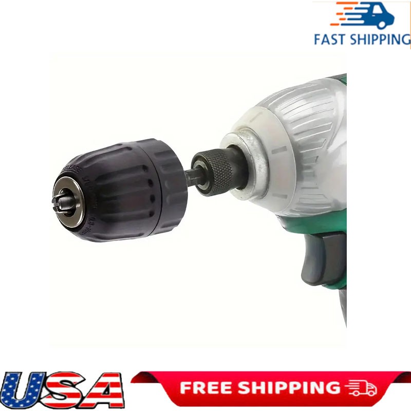 Chuck Hex Shank Adapter 0.8-10mm 3-jaw Cordless Tool Durable