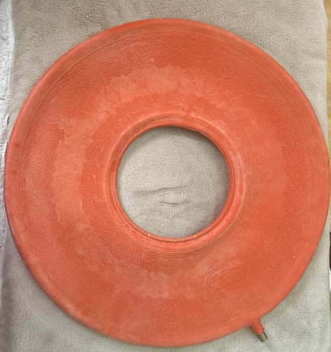 VINTAGE Carex 15" Inflatable Ring Cushion Pillow Rubber Seat Donut