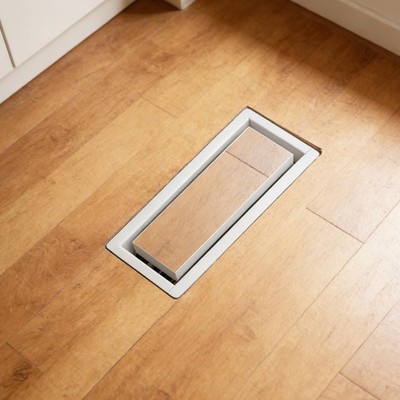 Floor Register 4x10,Flush Floor Vent Floor Vent Covers White Heavy Duty Steel...